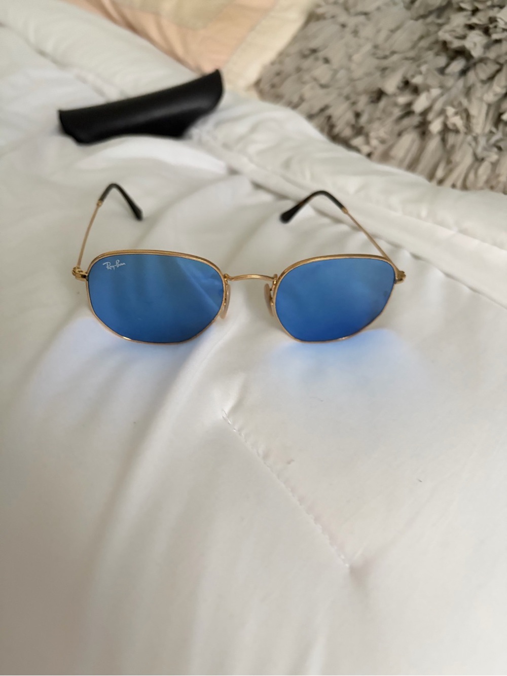 Rayban blue hexagonal sunglasses